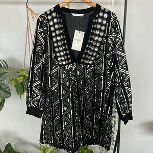 Black Velvet Dress - Zara